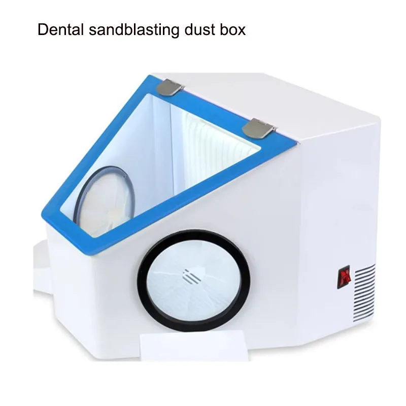 Dental Dust Box Large Space Sandblasting Machine Polishing and Vacuuming Cover  Sandblasting and Carving Operation Box