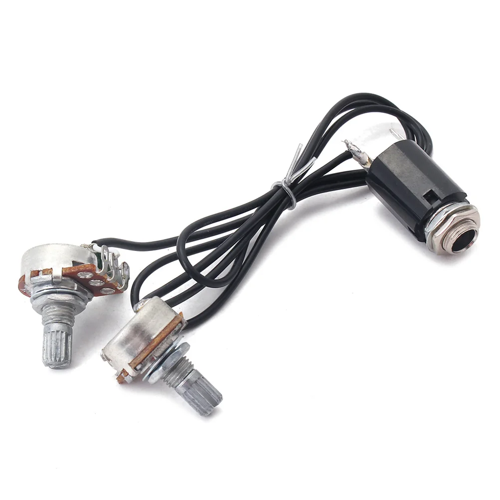 

Electric Guitar Potentiometer A500K Audio Taper Split Shaft 5X5X5Cm Metal For Standard Instrument Replacement Part Compatible