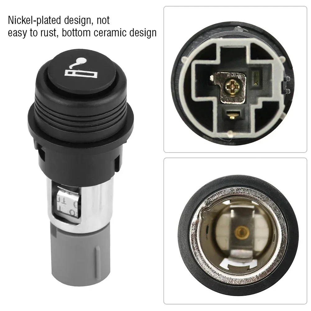 Enchufe para camión y coche, encendedor de cigarros, 10A, 120W, 12V, 21mm/0,8 pulgadas, conjunto de encendedor de cigarros, piezas interiores para coche