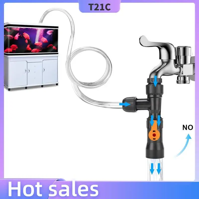 

T21C Siphon Universal Quick Pump – Bucket-Free Water Changing Device For Fish Tanks And Aquarium Maintenance