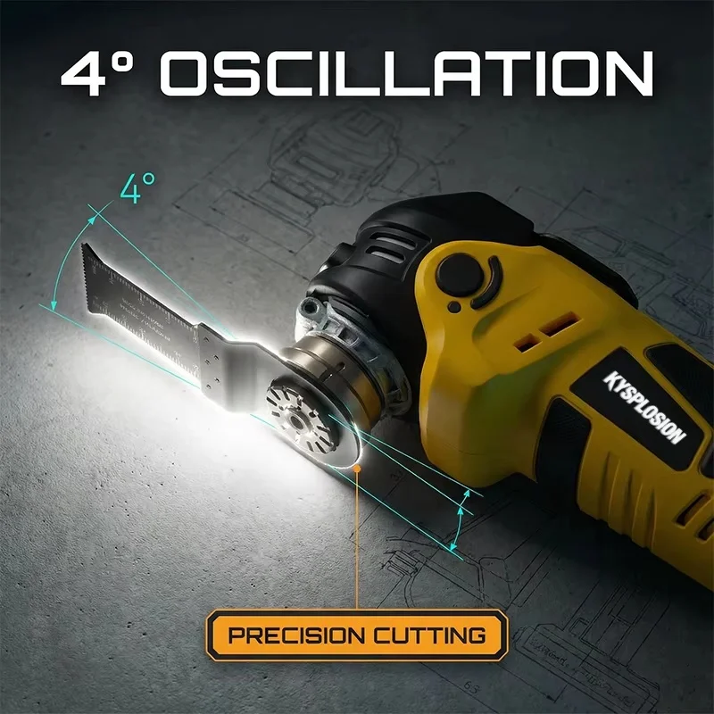For Dewalt 20V Battery Pin Electric Goddess Brushless Oscillating Multi Tool Electric Saw Trimmer Shovel Cutting Machine