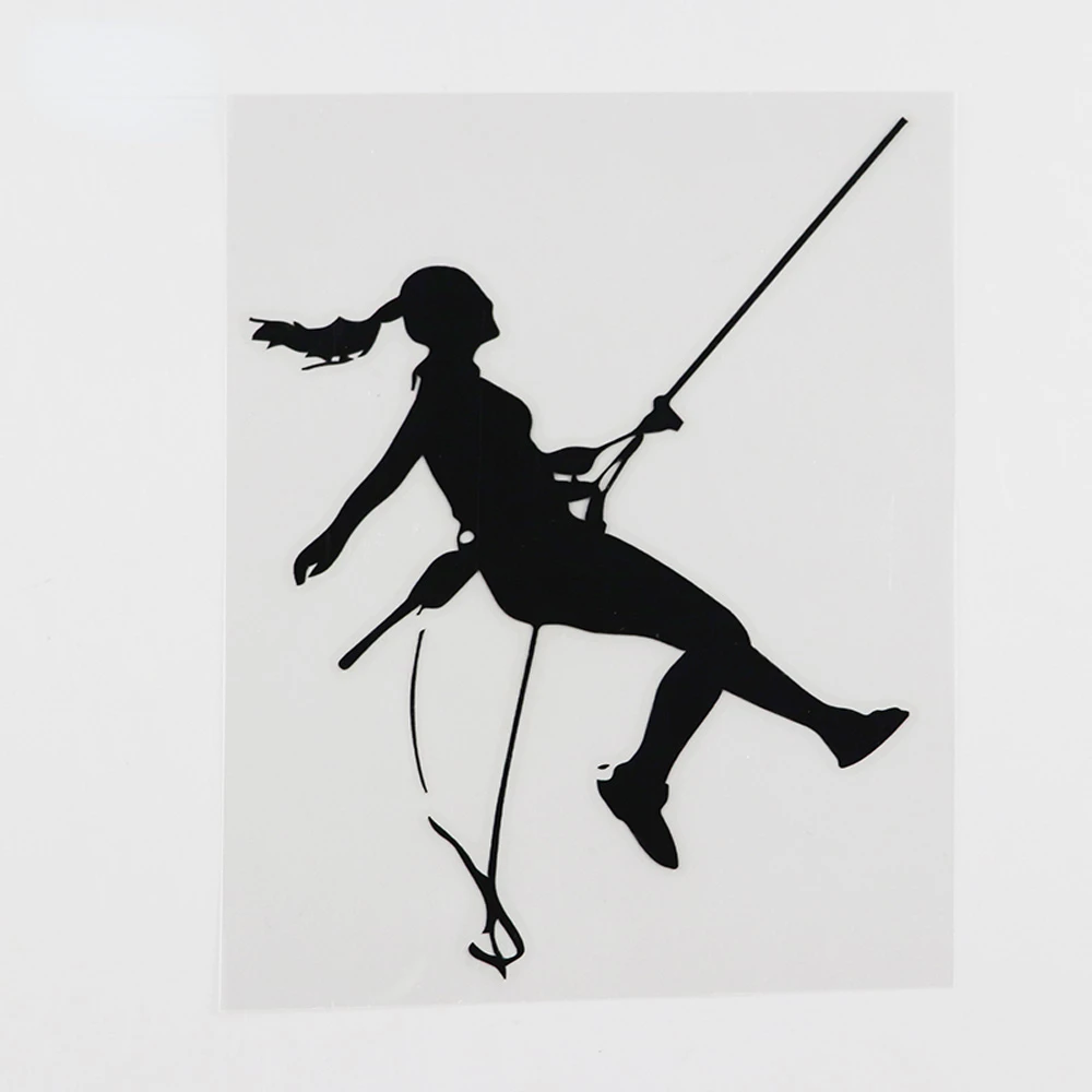 Car Sticker Rock Climber Climbing Silhouette Vinyl Decal for Car Motorcycle Bumper Body Rear Window Decorative Decal,16cm*12cm