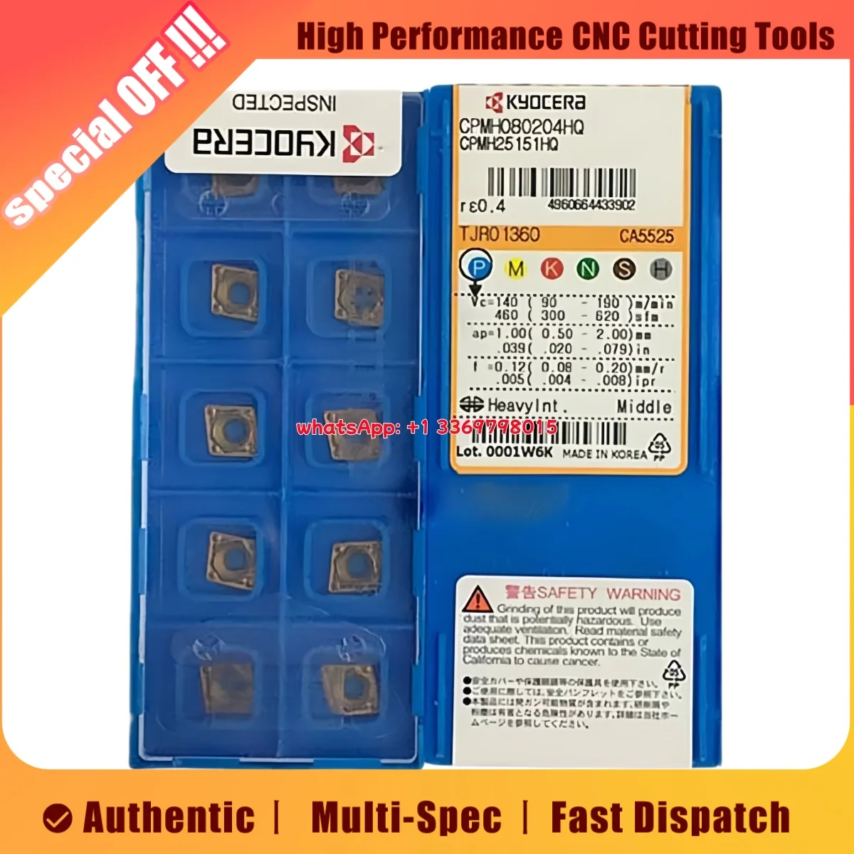 

10pcs Original CPMT CPMT09 CPMT0903 04 08 -GP XQ PV720 PV7010 CA5525 Turning Insert