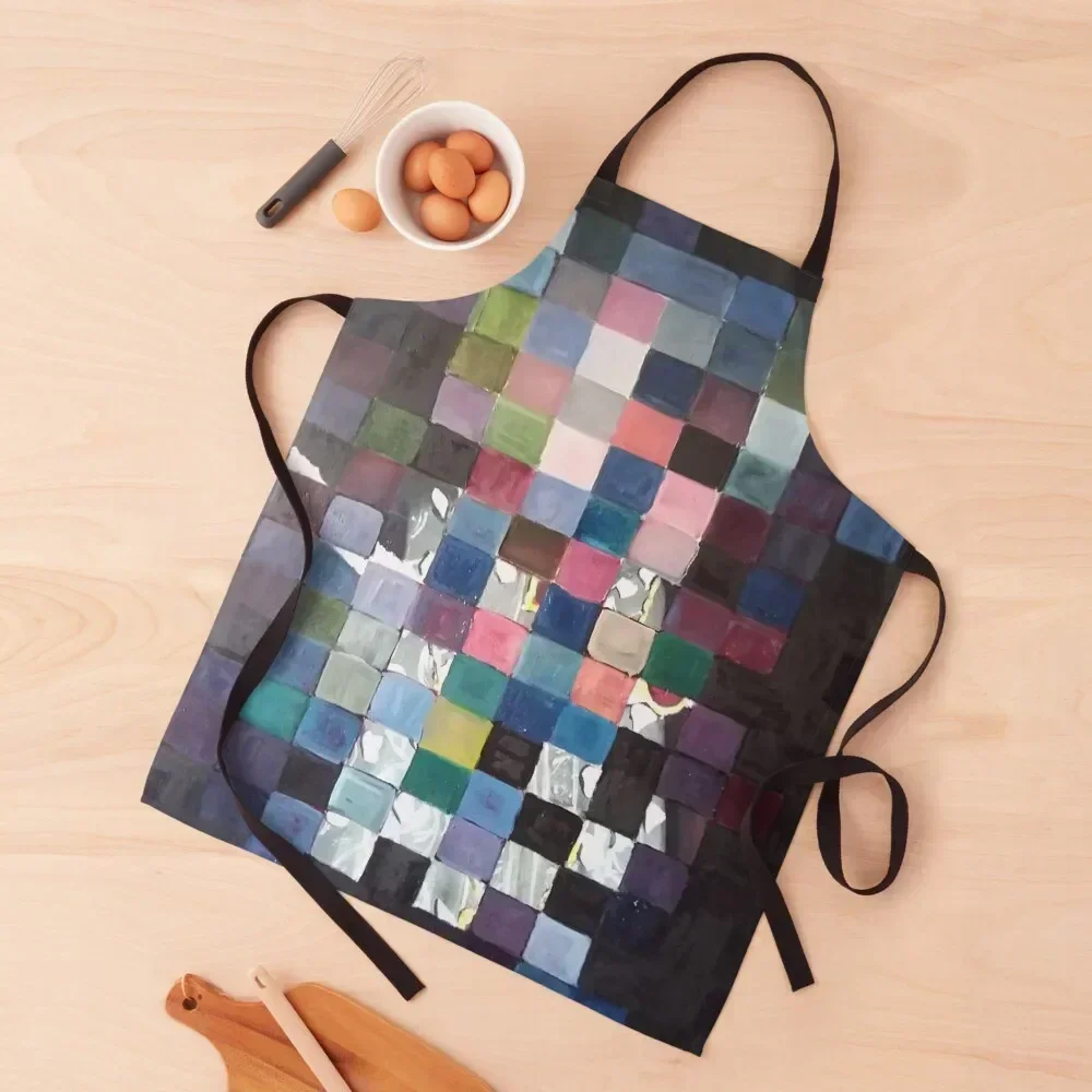 

Paul klee art color Apron Waterproof Kitchen Woman professional kitchen Restaurant Trim Cloth Apron