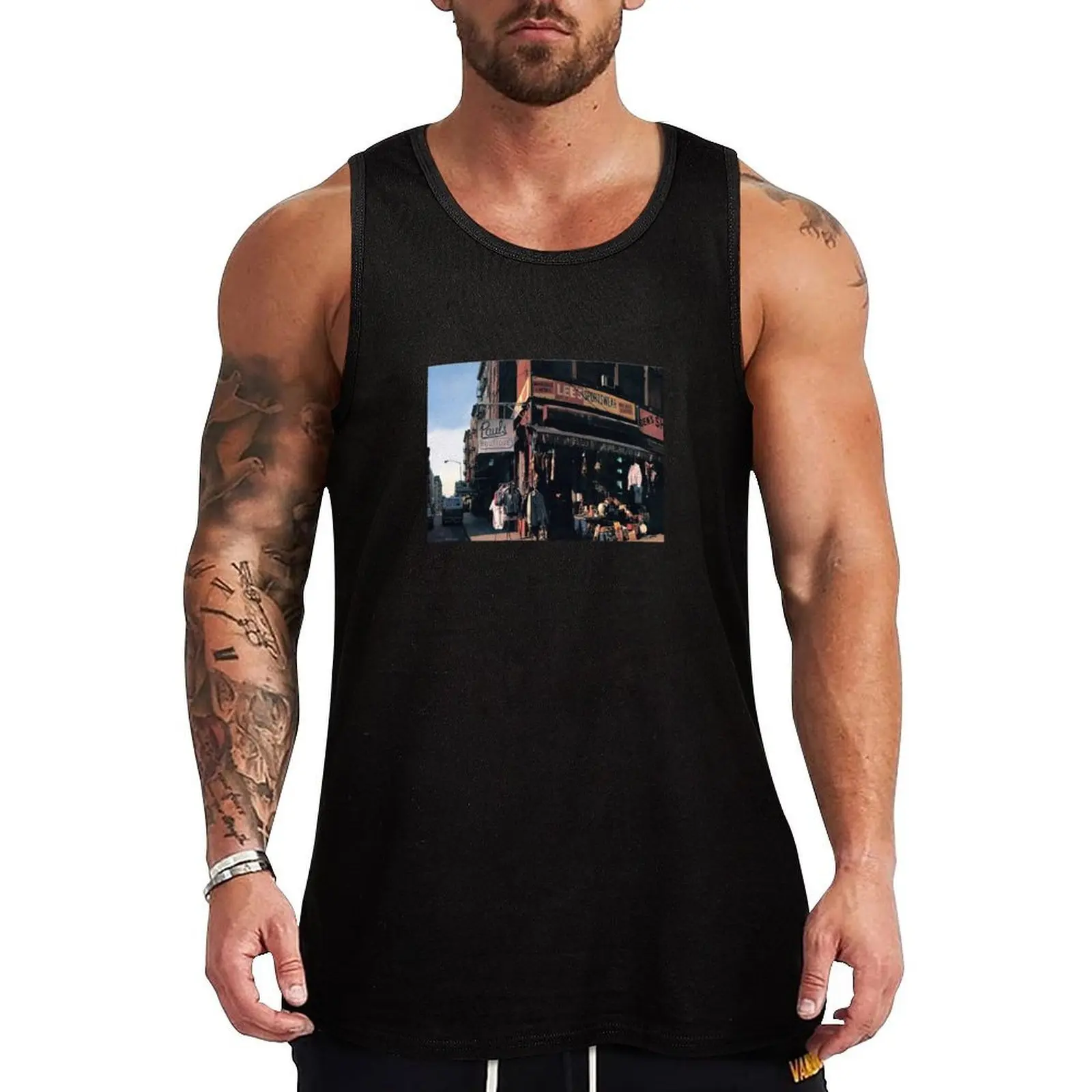 

Paul's BeastieBoutique Tank Top gym shirt man Bodybuilding clothing man bodybuilding t shirt t-shirts for Men's gym
