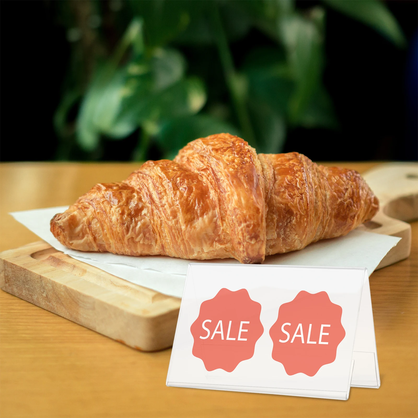 

10pcs Acrylic Desktop Name Plate Sign Holder V-Shaped Guest Seat Display Stand For Meetings Banquets School Use