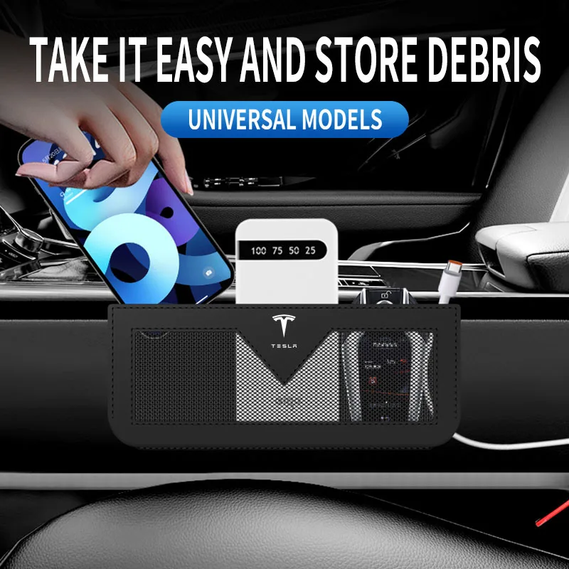 

Tesla Model Y Juniper Tesla Model 3 S X Interior 2026 Accessories Storage and Organization Storage Mesh Pockets Trunk Storage