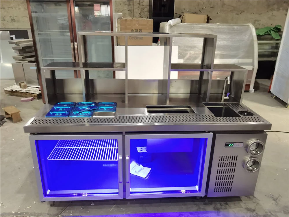 

Commercial Design Customized Bubble Tea Counter Bar High Quality Milk Tea Kiosk Counter Equipmentt