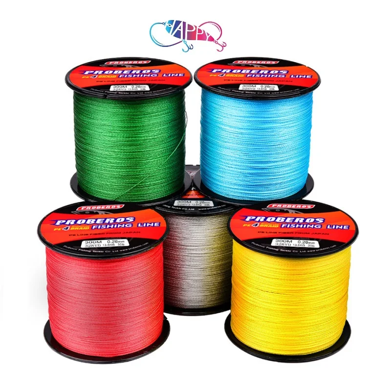 

300M 4 Strand Line Fishing Thread Japan 6LB-100LB Tali Pancing Multifilament PE Braided Fishing Line for sale