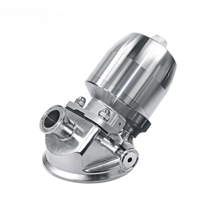 Donjoy stainless steel  sanitary pneumatic   no dead-leg  tank bottom diaphragm valve for pharmaceutical and dairy field