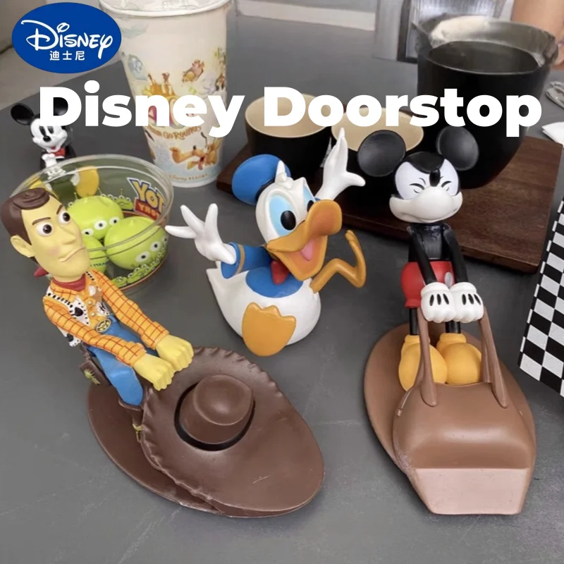 

Дверной стопор Диснея, Микки Маус, Дональд Дак, Вуди, аниме, форма персонажа, мультяшный креативный дверной стопор, украшения, каваи, праздничные подарки