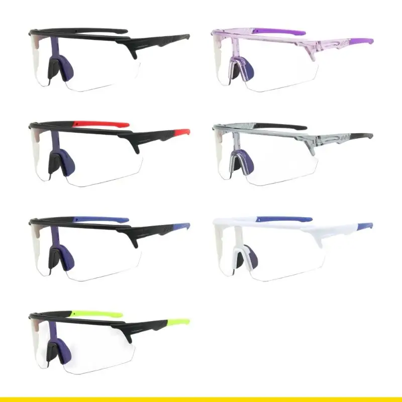 Occhiali sicurezza fotocromatici SZCH Tecnologia delle lenti adattive Protezione UV400 Antigraffio per ciclismo all'aperto e