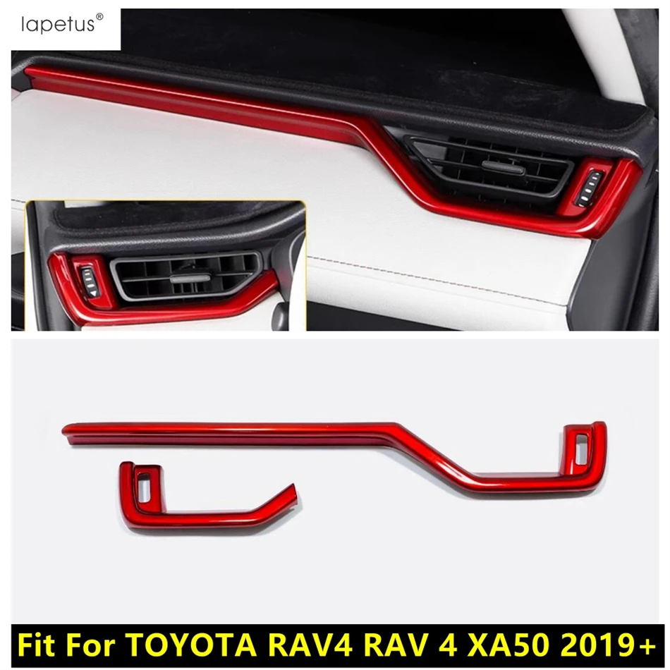 

Car Central Control AC Air Conditioning Panel Dashboard Strip Cover Trim ABS Accessories For TOYOTA RAV4 RAV 4 XA50 2019 - 2024