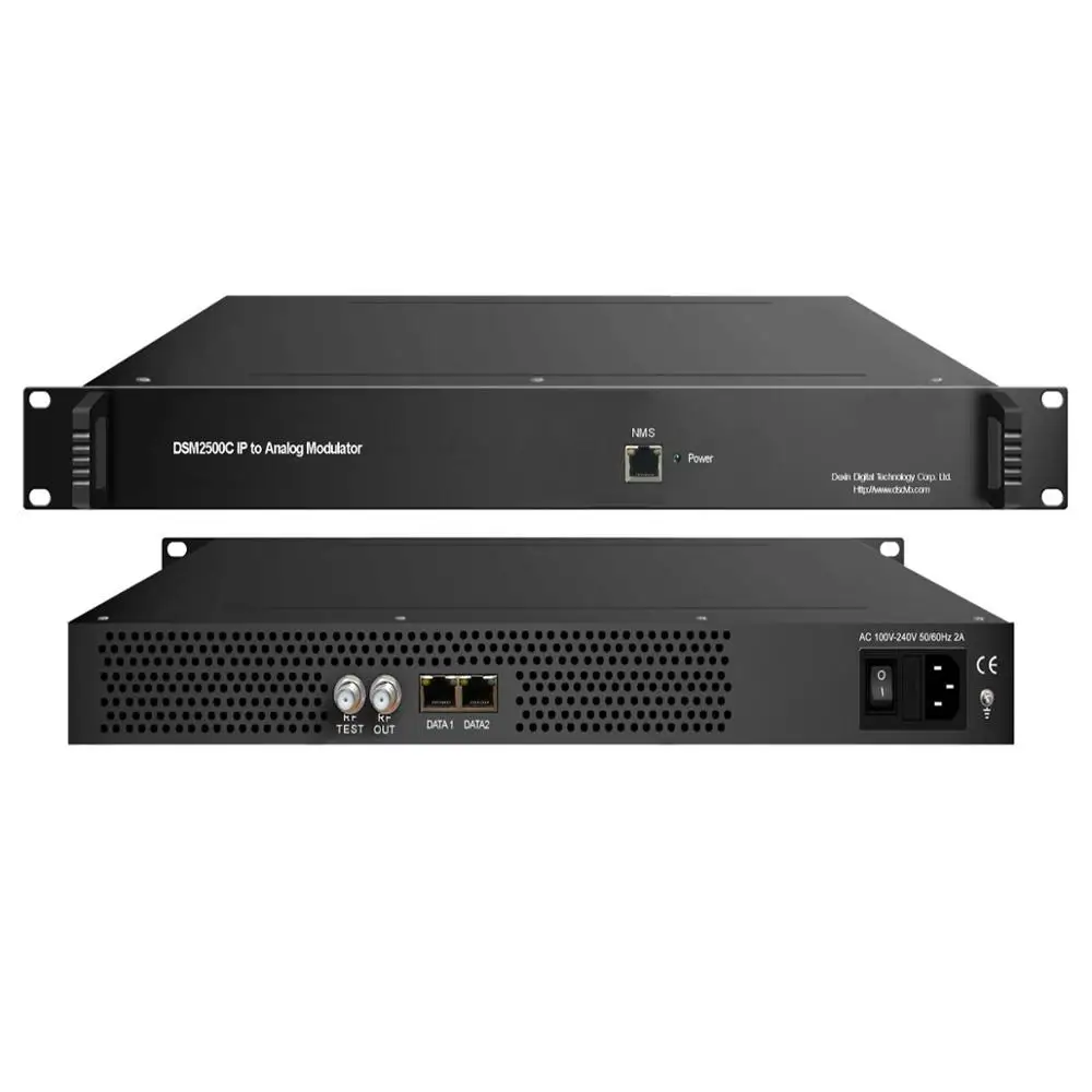 32-in-1 IP Analog RF Modulator Converter RJ45 Supporting NTSC/PAL B/G HEVC/H.265/H.264/MPEG2 Resolutions CC/Subtitle/Teletext