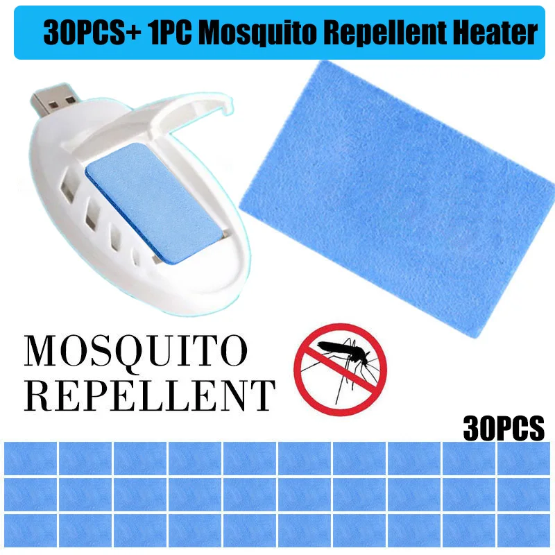 30/60/90/120Pcs Electric Mosquito Repellents USB Portable Mosquito Coils Flies Mosquito Repeller Insect Killer Home Outdoor