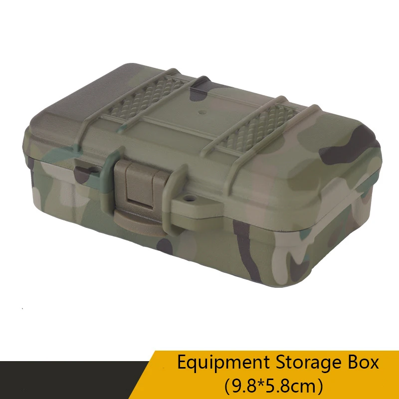 Equipment Storage Box（9.8*5.8cm）,Three Layer Sponge Lining, Front Lock Hole, Large Capacity Storage