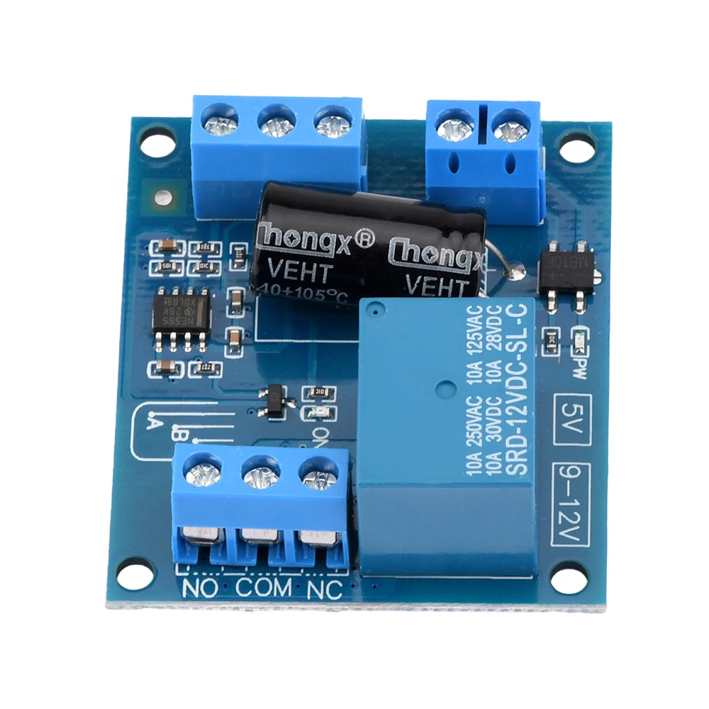 12V NE555 Automatic Water Level Controller Module Liquid Sensor Switch Solenoid Valve Motor Pump Water Tank Control Relay Board