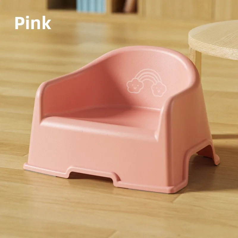 Household Plastic Children\'s Stool Kindergarten Children Backrest Dining Chair Multifunctional Cute Children\'s Bathroom Chair