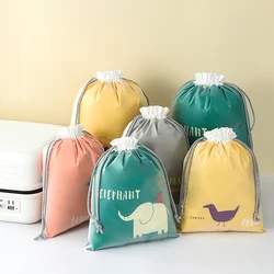 1pc Waterproof Drawstring Double Drawstring Pouch Sub Drawstring Travel Organiser