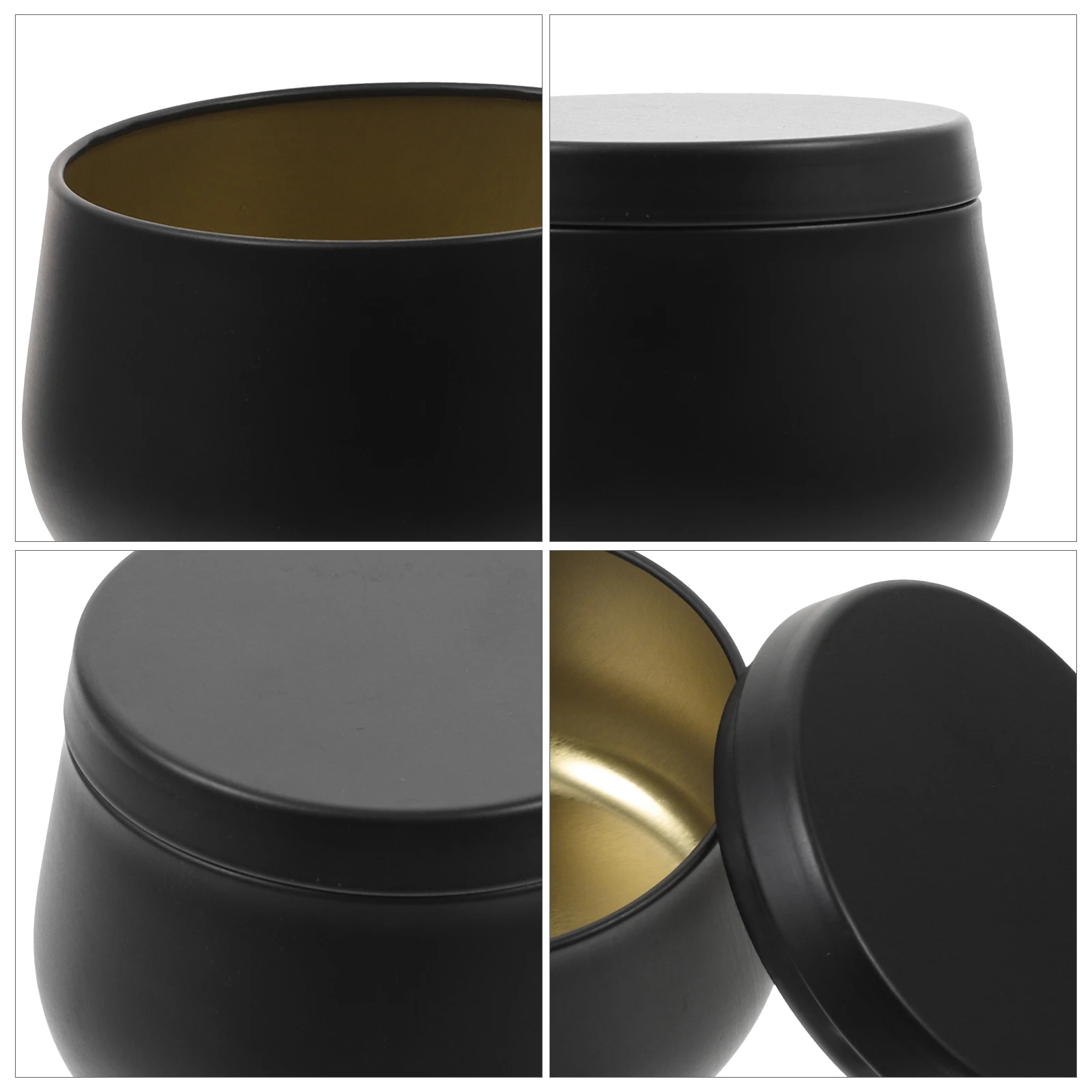 

24pcs 4oz White Round Sealed Candy Tea Tins Small Storage Containers With Lids For Kitchen Office Gifts