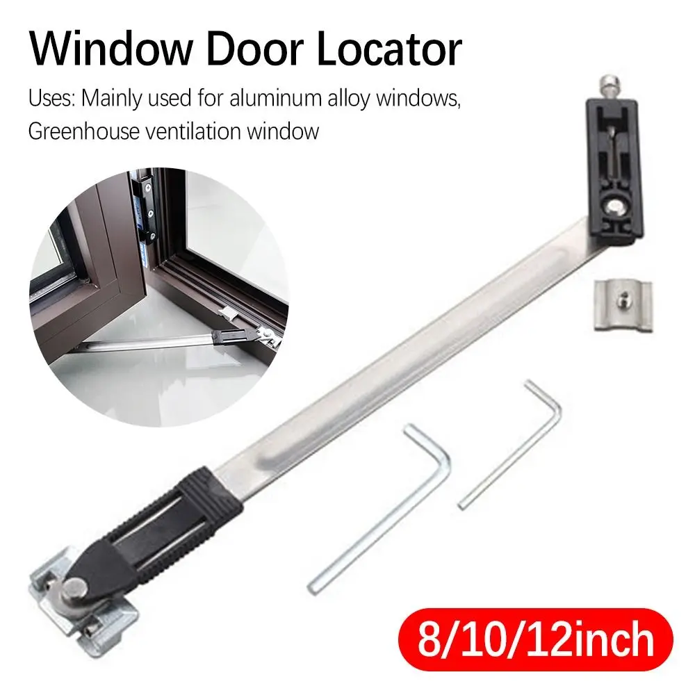 Stainless Steel Gusset Fixed Windproof Window Support Angle Controller Children Safety Lock Window Limiter