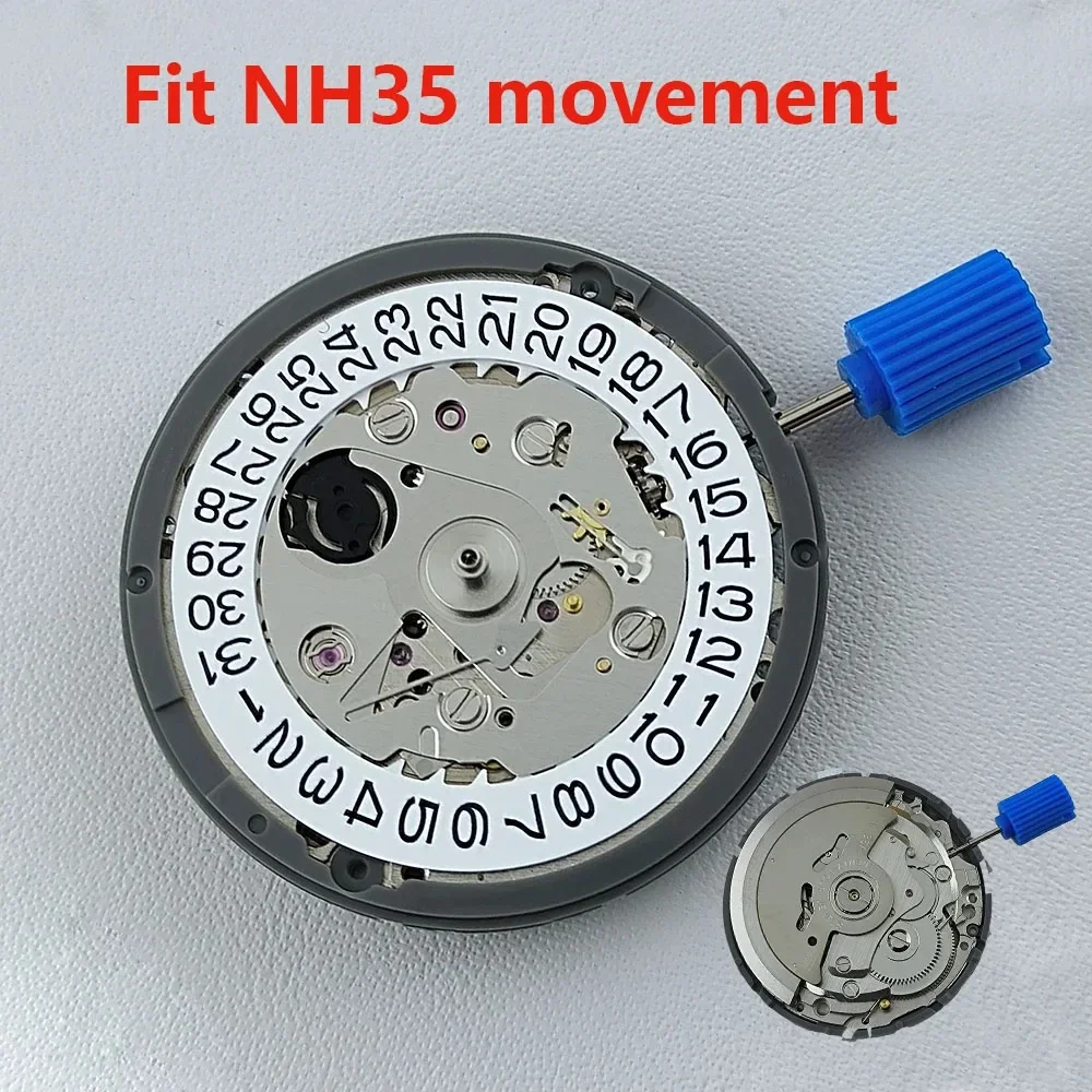 Japan Seiko NH35 Movement Premium Mechanical Movement Date Set Automatic Self-winding High Accuracy Movt Replace Tool Accessorie