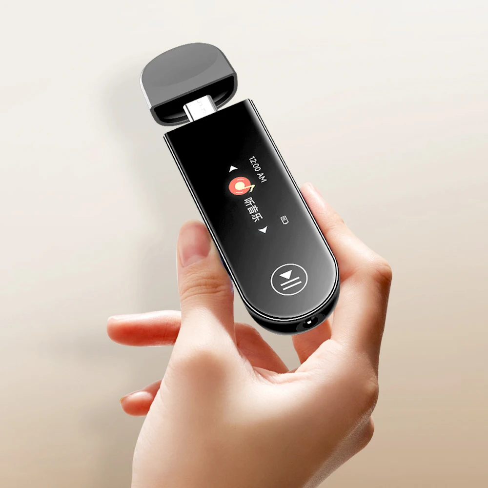 Mini MP3 Player with Bluetooth 5.3 Direct Plug Speaker+3.5mm | Student Portable Music Device |Ideal for fitness, running,outdoor