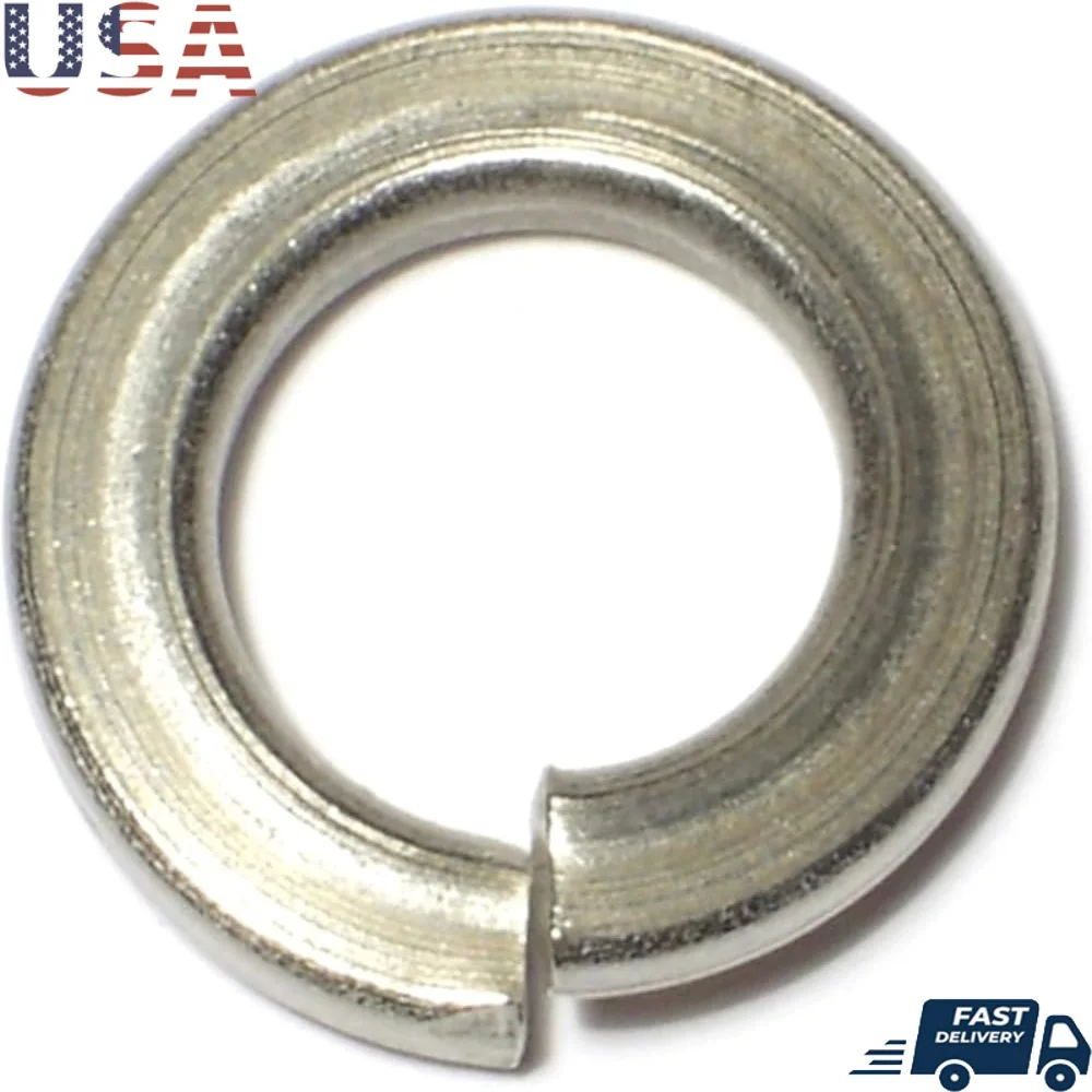 

Split Lock Washers Steel Zinc Finish Grade 2 Medium Split 1/2 Inch Fasteners 50 Pieces Durable Alloy Suitable Various