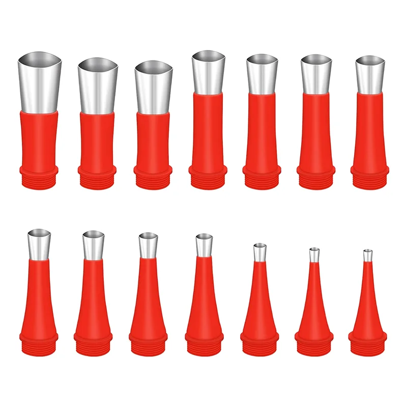 20 Pcs Caulking Nozzle, Reusable Stainless Steel Silicone Caulking Finisher Set, Caulking Tool Kit Caulking Tips Set