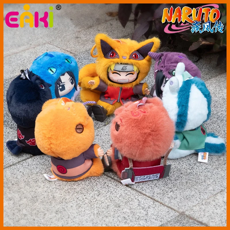 

Плюшевая слепая коробка 2,0, оригинальная Eaki Naruto V2 Shippuden, вечерние куклы, сидящая фигурка Наруто, плюшевая слепая коробка V2, подарок на день рождения