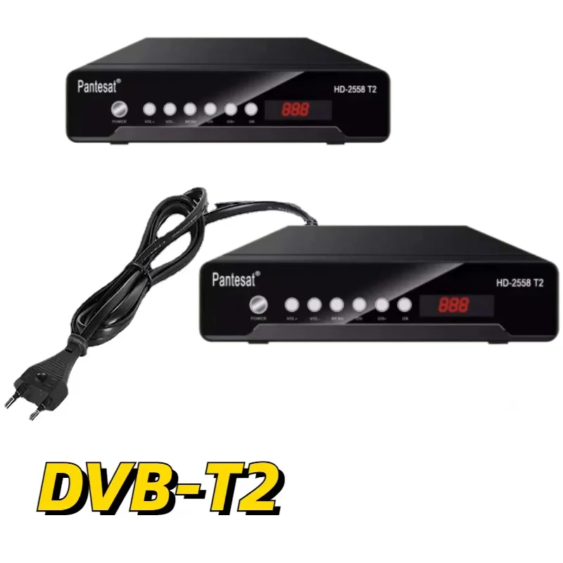 Receptor de TV Digital Terrestre DVB T2, Sintonizador de TV HD H.265, Compatible con Youtube, IPTV, PVR, WIFI, Europa, España, Francia, UE