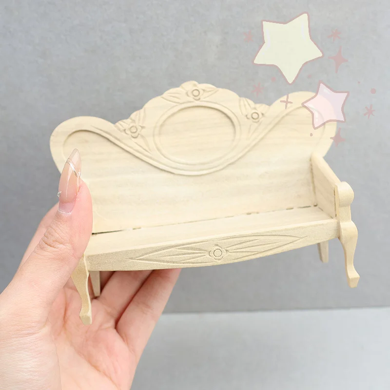 

1:12 кукольный домик, мини-диван-кресло, одноместный для гостиной, модель мебели, аксессуары для декора кукольного дома