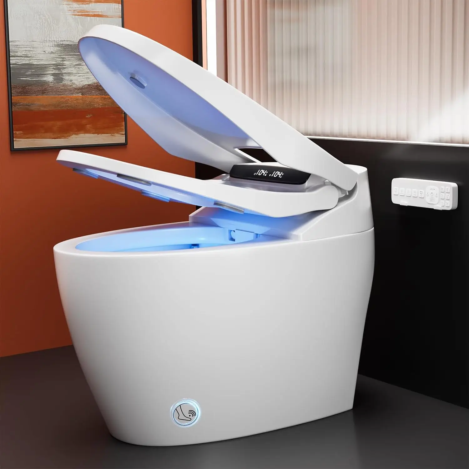 

Унитаз-моноблок с датчиком движения, умный унитаз со встроенным биде для ванных комнат, унитаз-биде с подогревом сиденья, на заказ