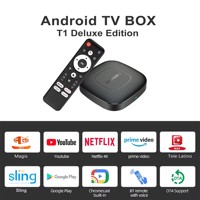 Global Version Mortal T1 Smart Streaming Media Player TV Box AllwinnerH313 Android13 2.4G&5G Wifi 4K  Bluetooth Google Assistant