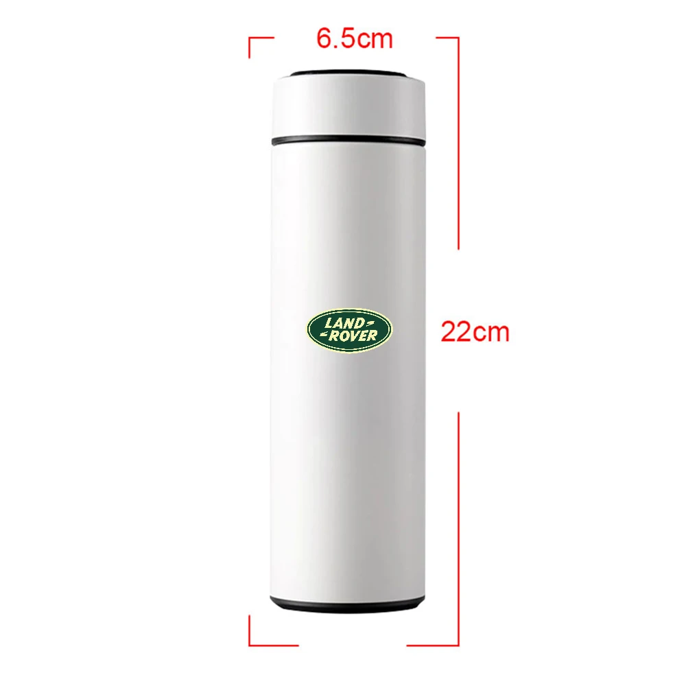 500ml Smart Thermo Mug Filter Coffee Drink Flask Temperature Display For Land Rover Discovery 2 4 SVR Guardian Defender Evoque