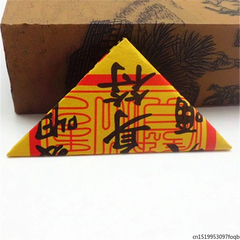 50pcs Feng Shui Pray For Peace Buddhist Amulet Home Decoration Accessories Religious Paper Plastic Periapt Folk Apotropaic Art - view 5