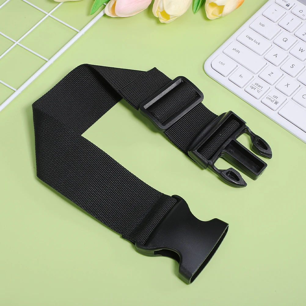 

2pcs Heavy Duty Fixing Straps Elastic Luggage Connector Travel Supplies Adjustable Outdoor Camping Gear Black Nylon Strong