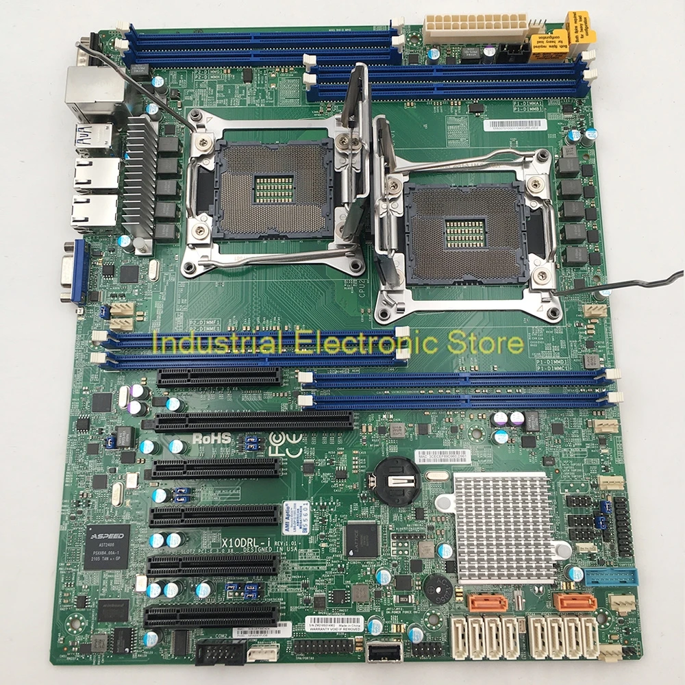 

Серверная материнская плата X10DRL-i, двусторонний чип C612 LGA2011, поддерживает E5-2600V3V4