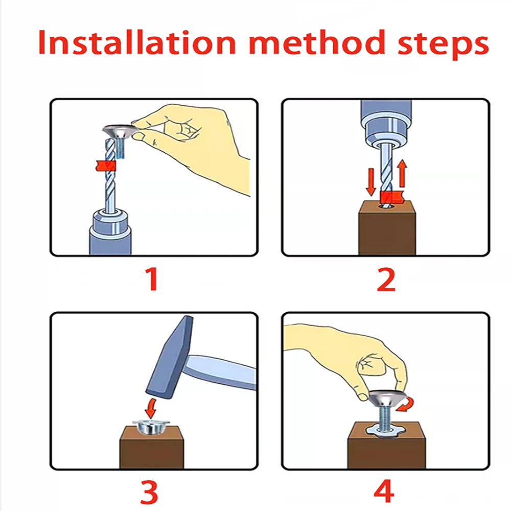 4-16Pcs Metal Adjustable Feet Pad with Screw M6 M8 Table Chair Balck Leveling Foot Pad Furniture Leg Anti-Shock Protection