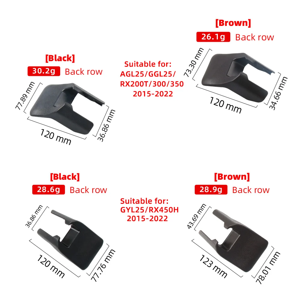 Interior Car Rear Seat Rail Trim Cover Sliding Track Bonnet