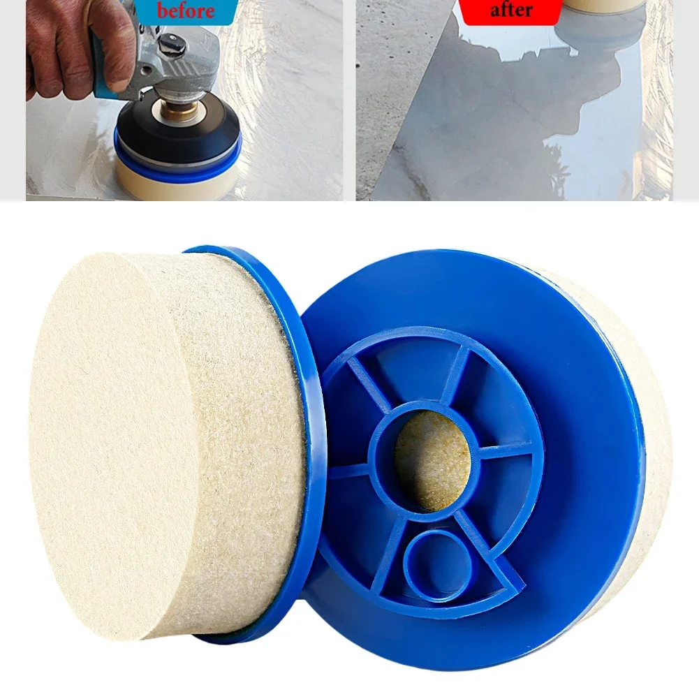 

100mm Wool Felt Sanding Disc Buffing Wheel Grinding Abrasive Polishing Pad Felt Disc Wheel Pad For Glass Finishing Ceramic Metal