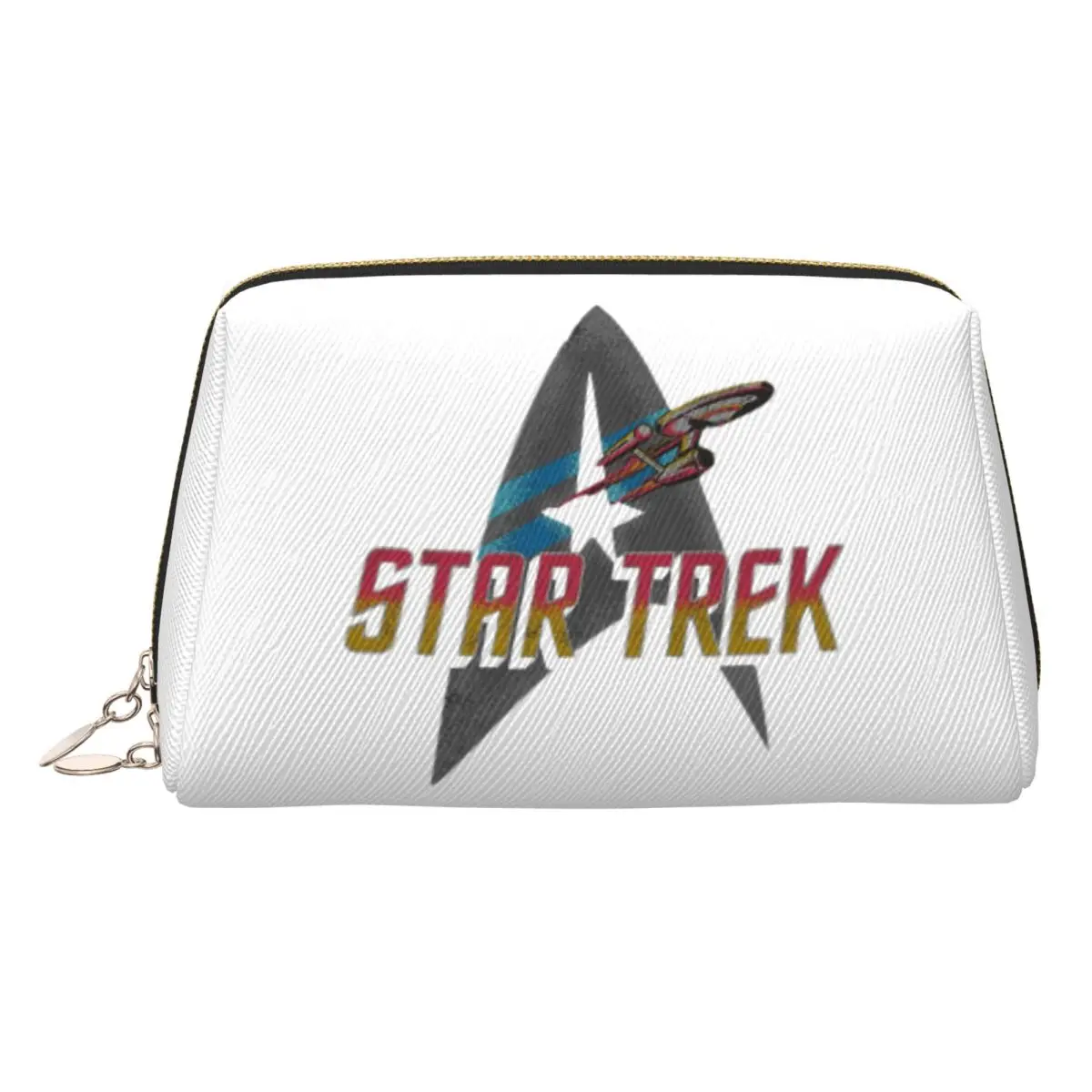 Star Treks Science Fiction TV Series Women Cosmetic Bags Travel Makeup Organizer Pouch Toiletry Storage Dopp Kit Box