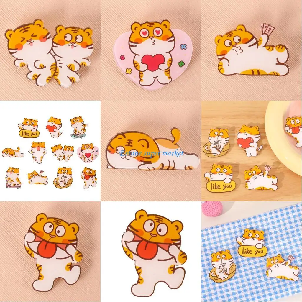 

090B Year Acrylic Brooch Toy with Posture Gifts for Boys
