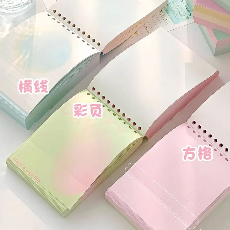 

375Sheets/Lot Thick Notebook Spiral Binding Loose-leaf Notebooks Pages Diary for Students School Office Stationery Supplies