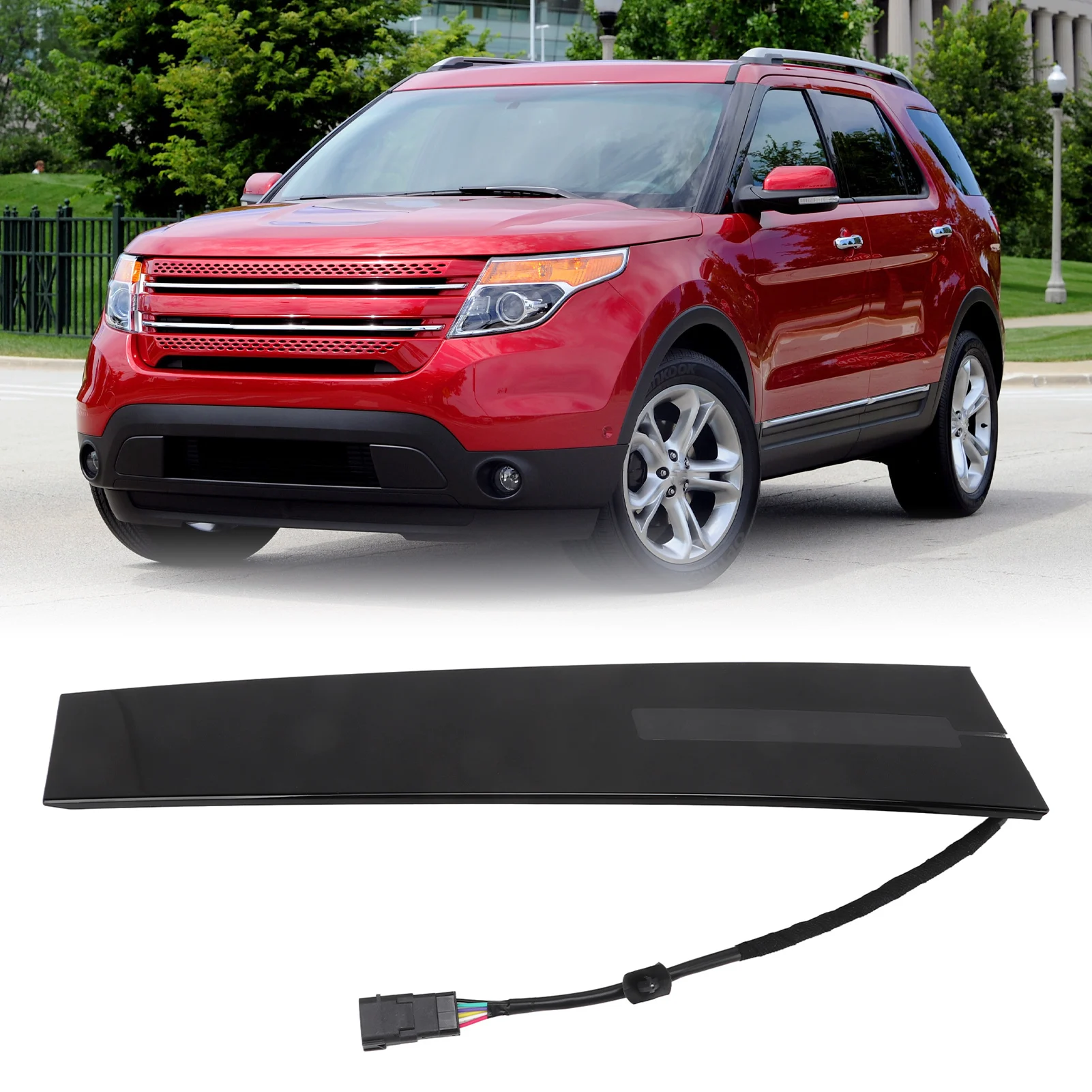 DB5Z-7820555- Front Left Door Entry Keypad Pillar Molding Trim DB5Z‑7820555‑AC Replacement for Ford Explorer 2011‑2016