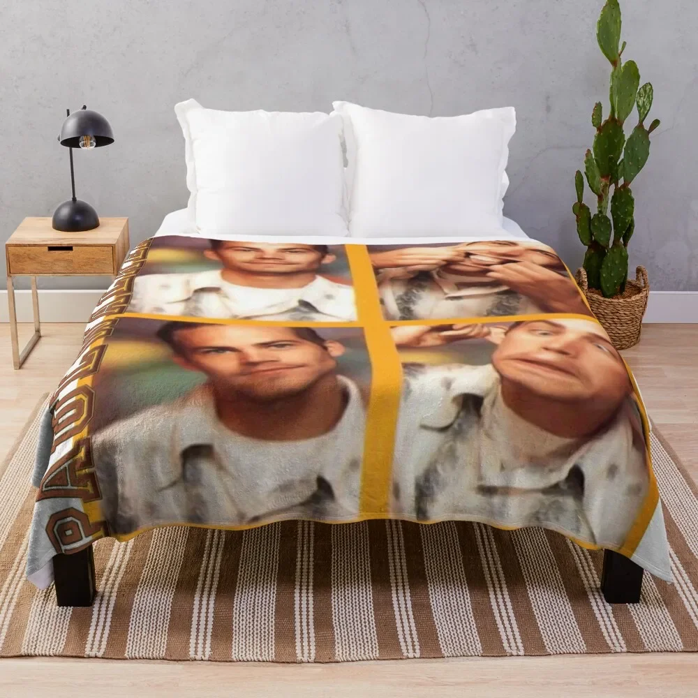 Paul Walker - TRL Photobooth Vibes Throw Blanket for sofa christmas decoration Furry Blankets