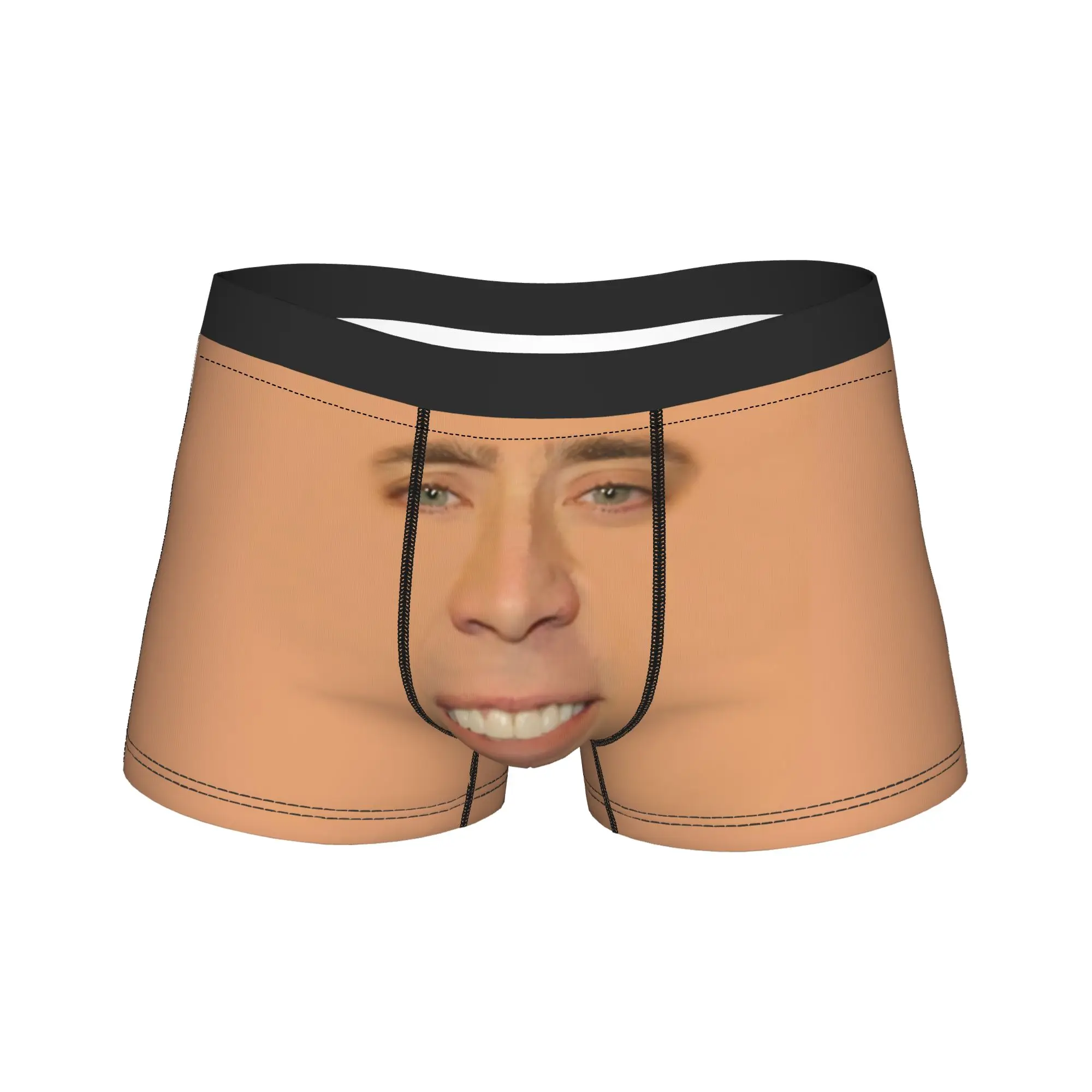 

N-Nicolas C-Cage Full Face Boxershorts 3D Pouch Underwear Quality Shorts Briefs Comfortable Male Underpants Plus Size 2XL