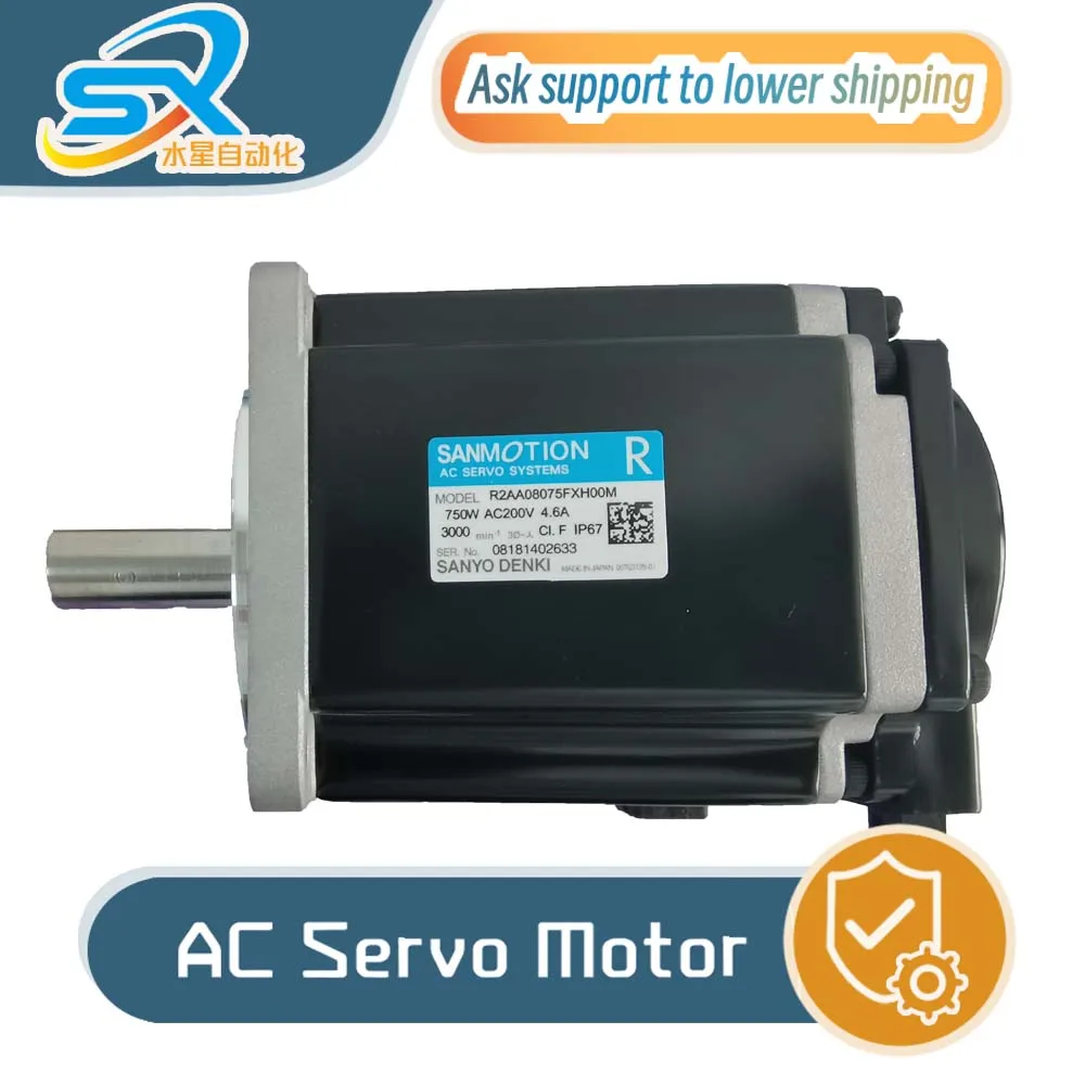 

100% оригинальный серводвигатель SANYO R2AA08075FXH00M, 750 Вт, гарантия качества и надежность