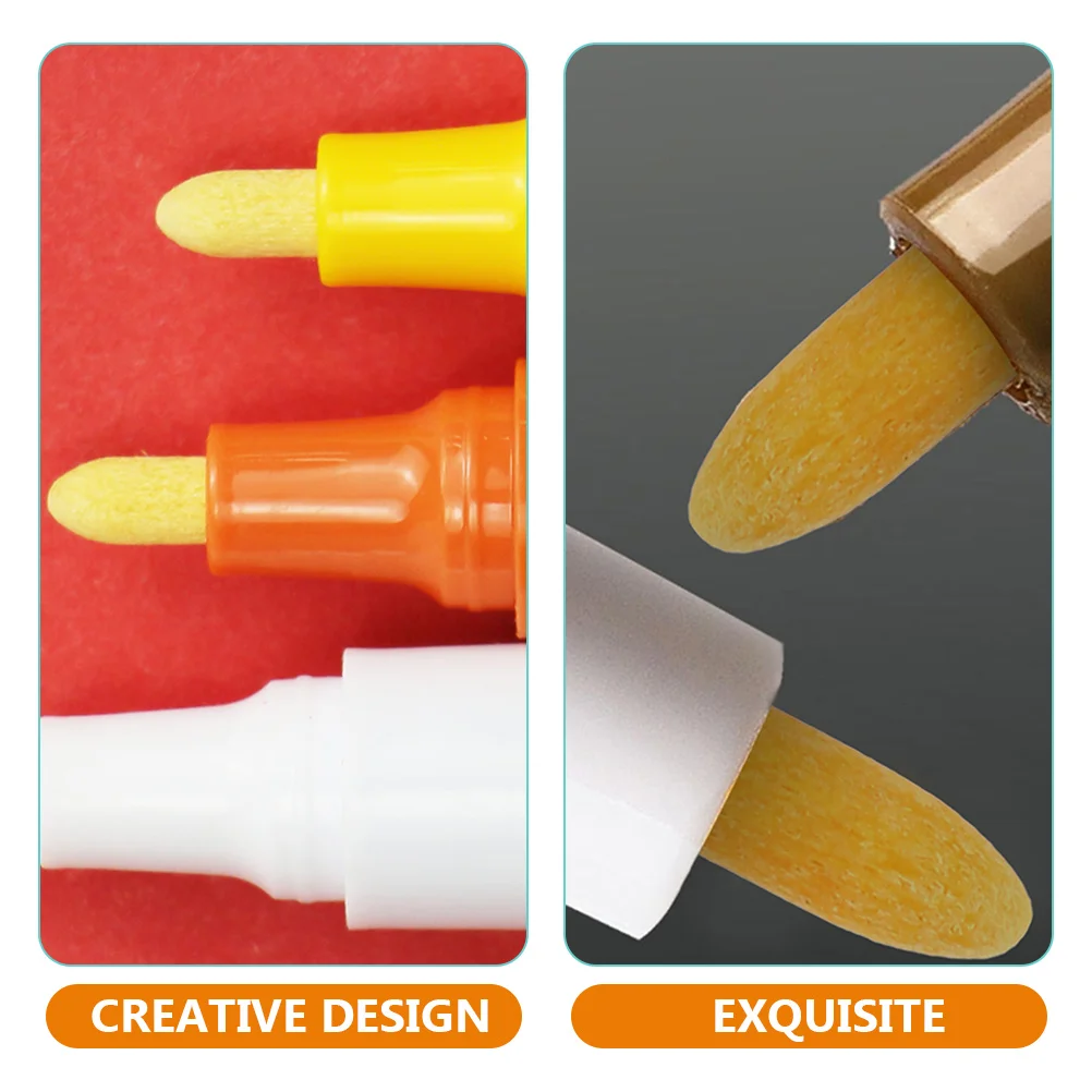 60 pcs Paint Pen Replacement Refills Tips Markers Nibs Points Universal Polyester Chemical Fiber Durable Long Lasting