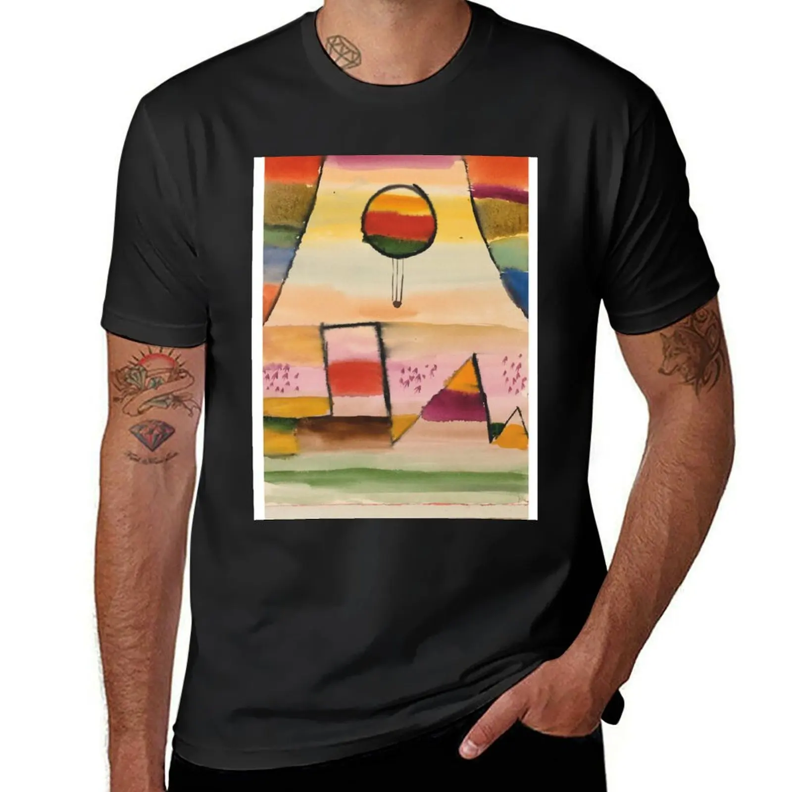 Paul Klee’s- The Balloon In The Window (Dee Ballon im Fester) 1929 T-Shirt new edition sweat workout shirts for men